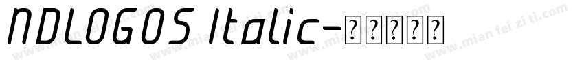 NDLOGOS Italic字体转换